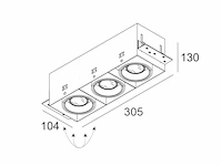 4 x deltalight mini grid in trimless armatuur - afbeelding 5 van  6