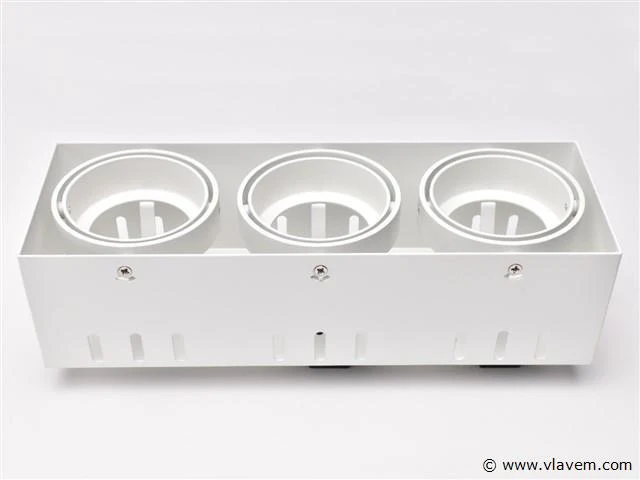 4 x deltalight minigrid in trimless 10 x 30 cm wit - afbeelding 4 van  5
