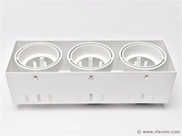 4 x deltalight minigrid in trimless 10 x 30 cm wit - afbeelding 4 van  5