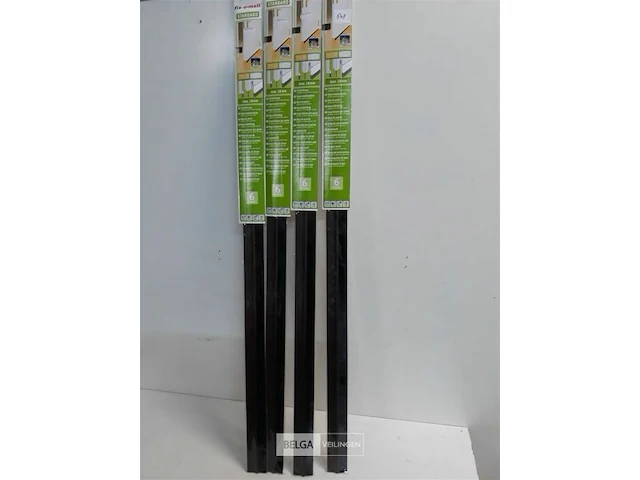 4 x deur afdichtingsborstel zelfklevend 1m x 46 mm bruin - afbeelding 1 van  3