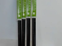 4 x deur afdichtingsborstel zelfklevend 1m x 46 mm bruin - afbeelding 2 van  3