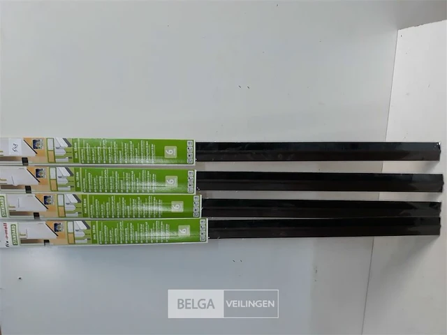 4 x deur afdichtingsborstel zelfklevend 1m x 46 mm bruin - afbeelding 2 van  3