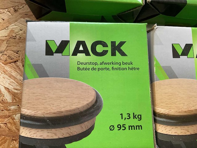 4 x deurstop; afwerking hout - afbeelding 2 van  3