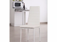 4 x dining chair wit - afbeelding 1 van  3
