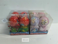 4 x disney kerstballen mix princess mickey en minnie mouse 4 stuks - afbeelding 1 van  3