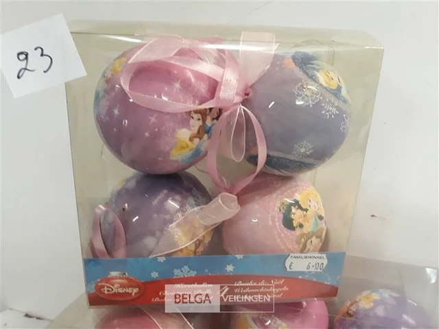 4 x disney kerstballen princess 4 stuks - afbeelding 3 van  3