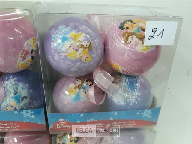 4 x disney kerstballen princess 4 stuks - afbeelding 3 van  3
