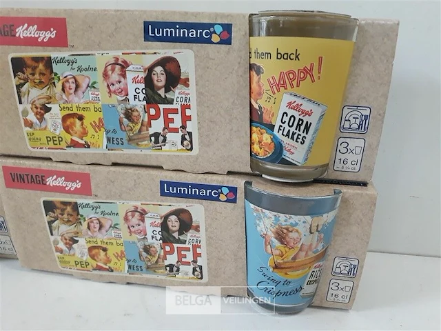 4 x drinkglas 3 stuks 16 cl kellogs - afbeelding 3 van  3