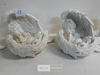 4 x engel polyester 18 x 14 cm - afbeelding 3 van  3