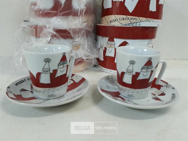 4 x espresso set 2 x tas + ondertas - afbeelding 3 van  3