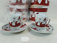 4 x espresso set 2 x tas + ondertas - afbeelding 3 van  3