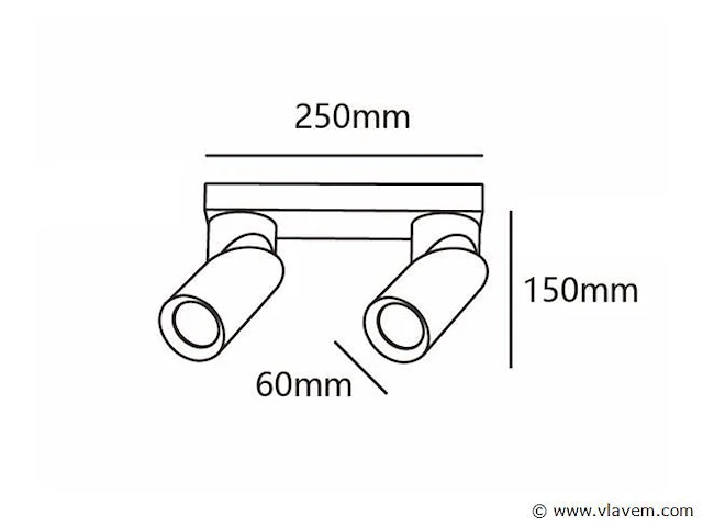 4 x falka minimal 2.0 kantelbare design spot - afbeelding 3 van  5