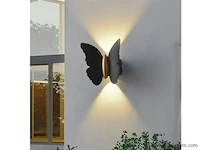 4 x farfala wandlamp zwart goud - afbeelding 6 van  8