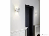 4 x farfala wandlamp zwart wit - afbeelding 2 van  8