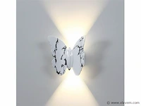 4 x farfala wandlamp zwart wit - afbeelding 3 van  8