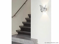 4 x farfala wandlamp zwart wit - afbeelding 4 van  8