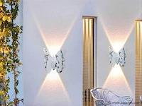 4 x farfala wandlamp zwart wit - afbeelding 5 van  8