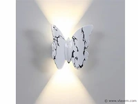 4 x farfala wandlamp zwart wit - afbeelding 6 van  8