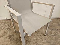 4 x garden prestige alu stapelstoel arosa met mistral grijs mat - afbeelding 4 van  9