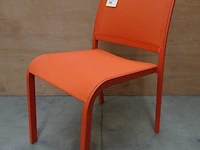 4 x garden prestige alu stapelstoel nice orange mat - afbeelding 1 van  3