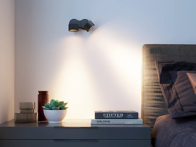4 x gio 2.0 kantelbare design spot zwart - afbeelding 7 van  8