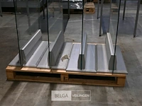 4 x glazen scherm met voet - afbeelding 3 van  4