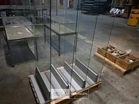 4 x glazen scherm met voet - afbeelding 4 van  4