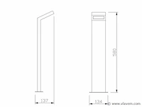 4 x gt 60 design buiten lamp zwart - afbeelding 3 van  9