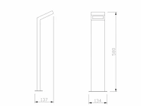 4 x gt 60 design grond lamp zwart - afbeelding 8 van  9