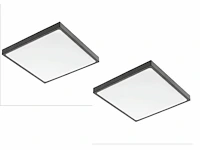 4 x gt atla plafond led lamp zwart - afbeelding 2 van  4