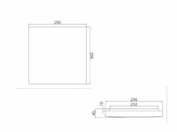 4 x gt atla plafond led lamp zwart - afbeelding 3 van  4
