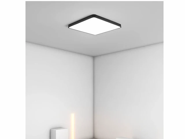 4 x gt atla plafond led lamp zwart - afbeelding 4 van  4