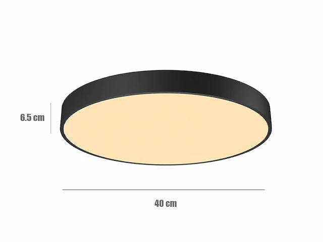 4 x gt ato plafond led lamp zwart - afbeelding 1 van  5