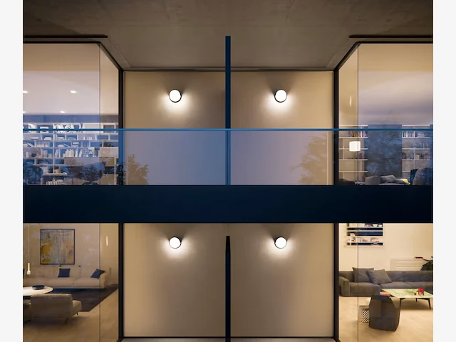 4 x gt cara led buiten wandlamp opaal - afbeelding 4 van  8