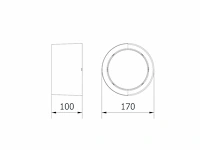 4 x gt cara led buiten wandlamp opaal - afbeelding 6 van  8