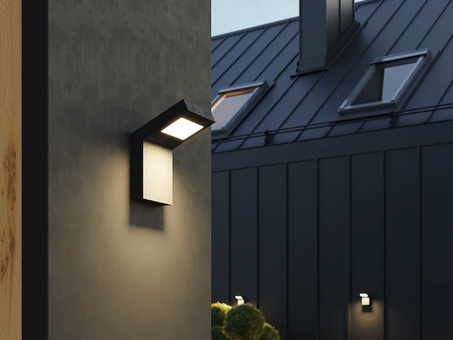 4 x gt design wand buiten lamp zwart - afbeelding 1 van  7