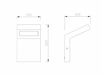 4 x gt design wand buiten lamp zwart - afbeelding 2 van  7
