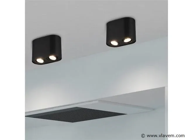 4 x gt dual duo opbouw armatuur zwart - afbeelding 3 van  6