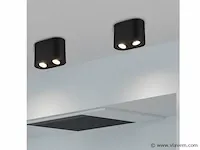 4 x gt dual duo opbouw armatuur zwart - afbeelding 3 van  6