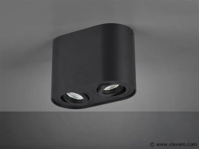4 x gt dual duo opbouw armatuur zwart - afbeelding 5 van  6