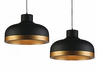 4 x gt gold hanglamp modern design zwart - afbeelding 6 van  6