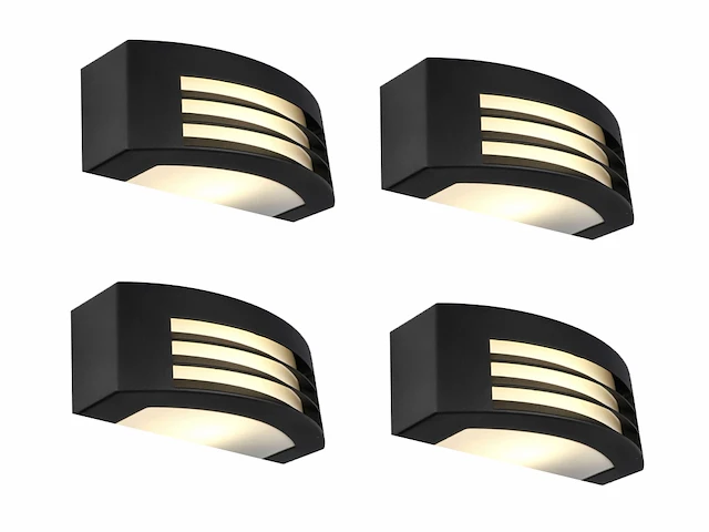 4 x gt guard buiten lamp zwart - afbeelding 3 van  5