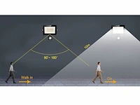 4 x gt ilux led breedstraler 30 watt + pir - afbeelding 4 van  7