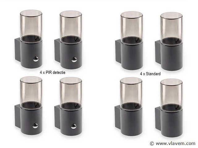 4 x gt lumen sensor wand lampen - afbeelding 2 van  8