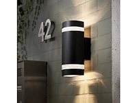 4 x gt silvana gevel lamp zwart - afbeelding 8 van  8
