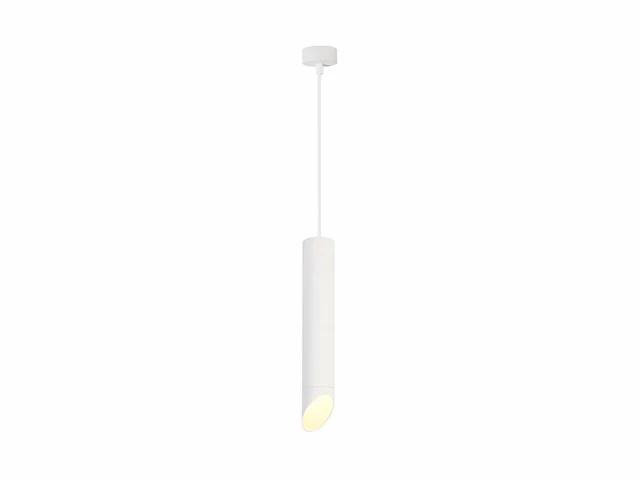 4 x gu10 decoratief hanglamp cilinder zand wit 30cm - afbeelding 1 van  3