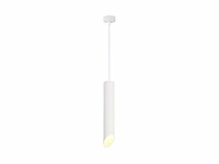 4 x gu10 decoratief hanglamp cilinder zand wit 30cm - afbeelding 1 van  3