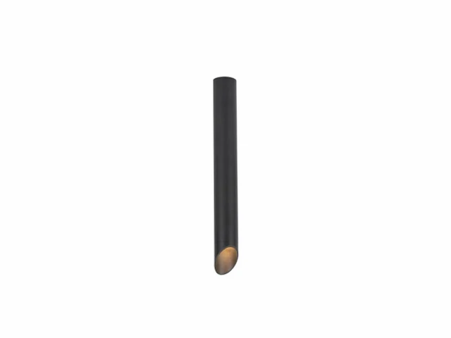 4 x gu10 opbouw design armatuur cilinder zand zwart 45cm - afbeelding 1 van  5