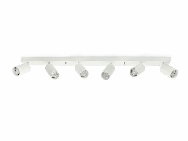 4 x gu10 opbouwspot armatuur 6 cilinders zand wit draaibaar - afbeelding 2 van  4