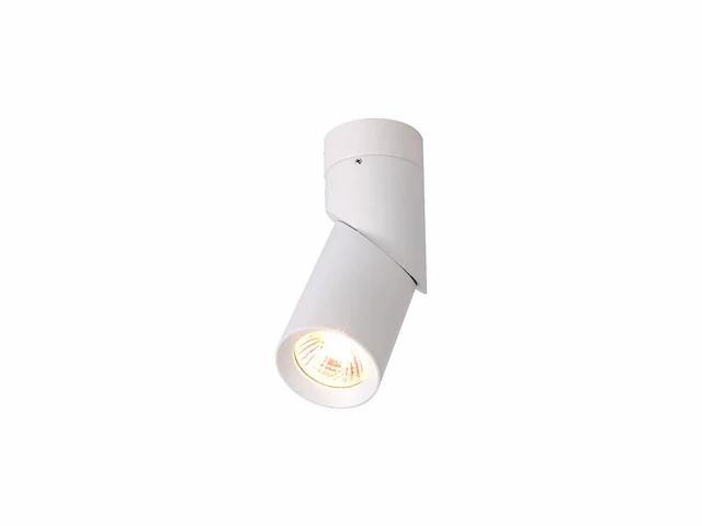 4 x gu10 opbouwspot armatuur cilinder zand wit draaibaar - afbeelding 1 van  6